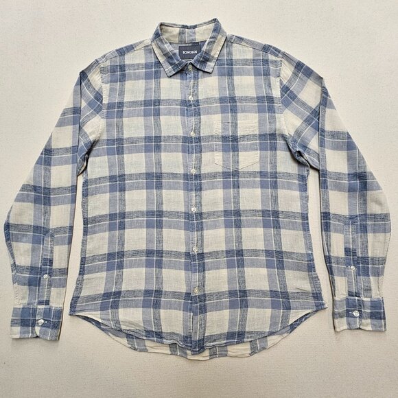 Bonobos Linen Blend Standard Fit Button Down M - Picture 2 of 6